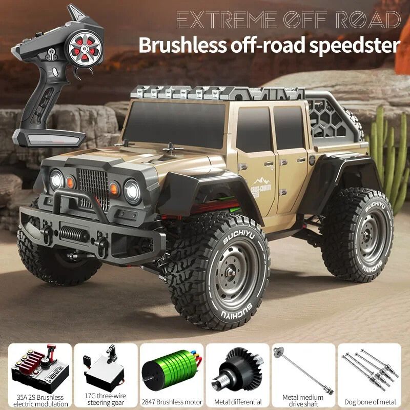 RC 4x4 Hummer with Brushless Motor